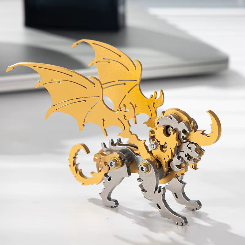 MOKR Jin Ni Shou 3D Metallpuzzle, Metall, Gold, Bunt / Mehrfarbig - Bild 1