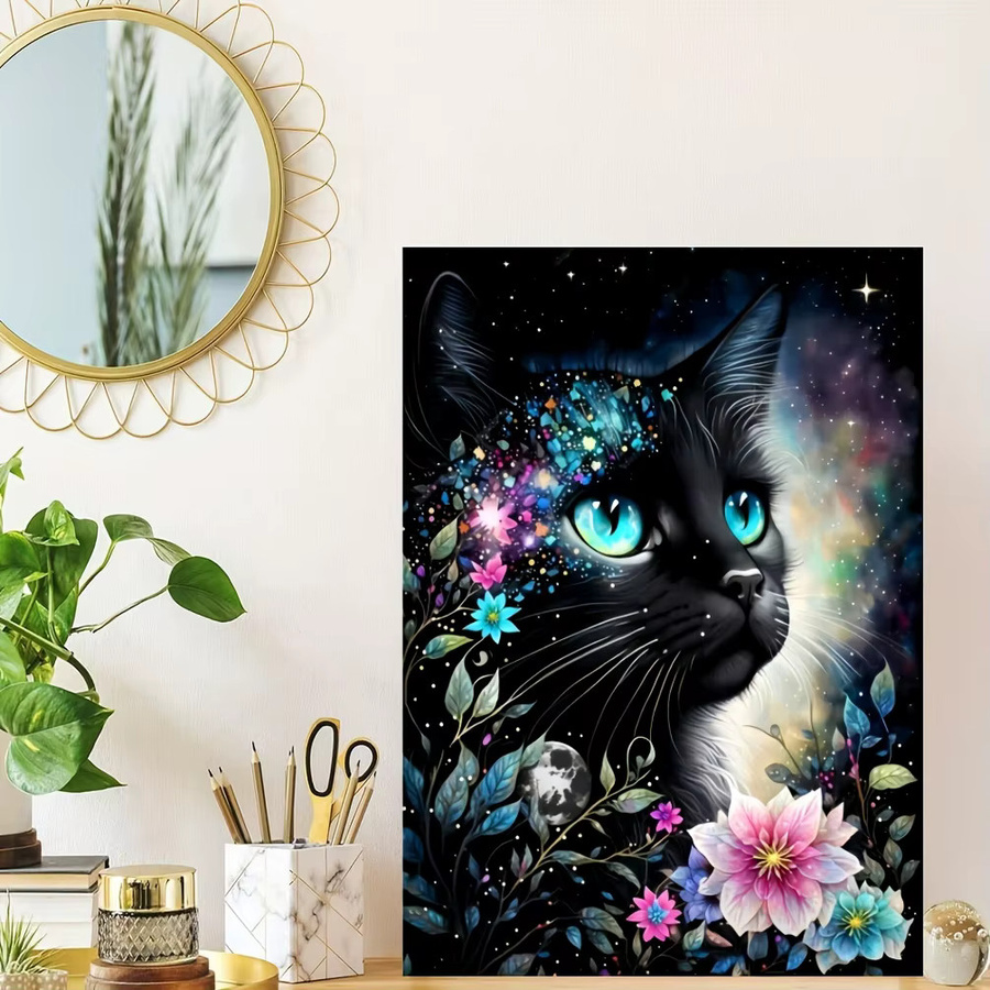 AZNM Puzzle, schwarze Katze mit blauen Augen, 1.000 Teile - Bild 5