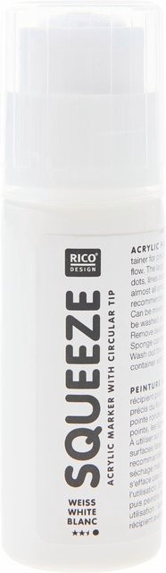 Rico Design Squeeze Acrylmarker Weiß 60 ml - Bild 1