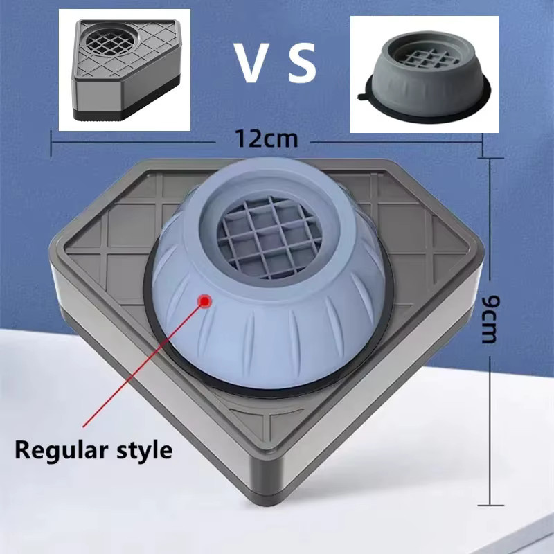 4er-Set Anti-Vibrations-Pads für Waschmaschinen in Grau zur Lärmreduzierung - Bild 4