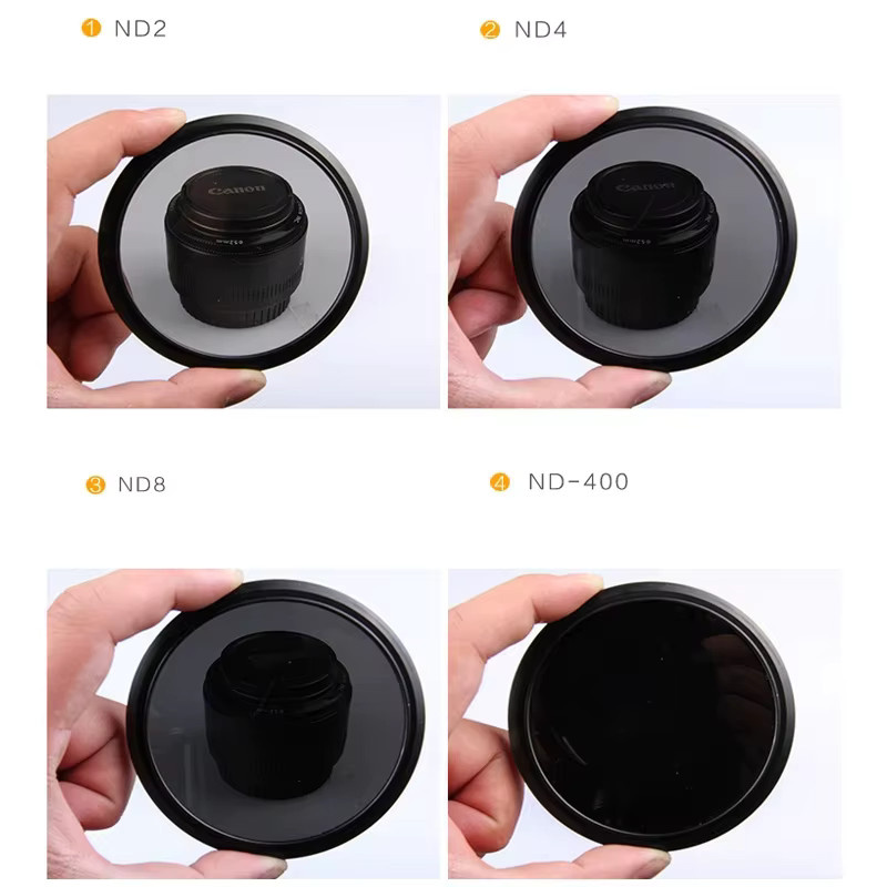 Lightdow ND2-400 Fader Variabler ND-Filter in Schwarz für Canon Nikon Sony Kameraobjektive - Bild 3