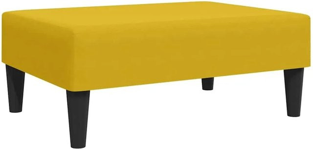 vidaXL Fußhocker Gelb Samt B/T/H: 77 x 55 x 31 cm - Bild 1