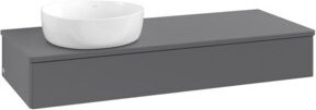 V&B Waschtischunterschrank Antao mit Beleuchtung, Anthrazit lackiert, B/T/H: 120 x 50 x 19 cm - Bild 1