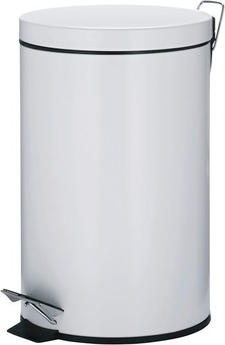 KELA Treteimer Cornell mit Soft-Close-Funktion und herausnehmbarem Inneneimer, Weiss, Volumen: 12 l, B/T/H: 25,0 x 25,0 x 40,0 cm - Bild 1