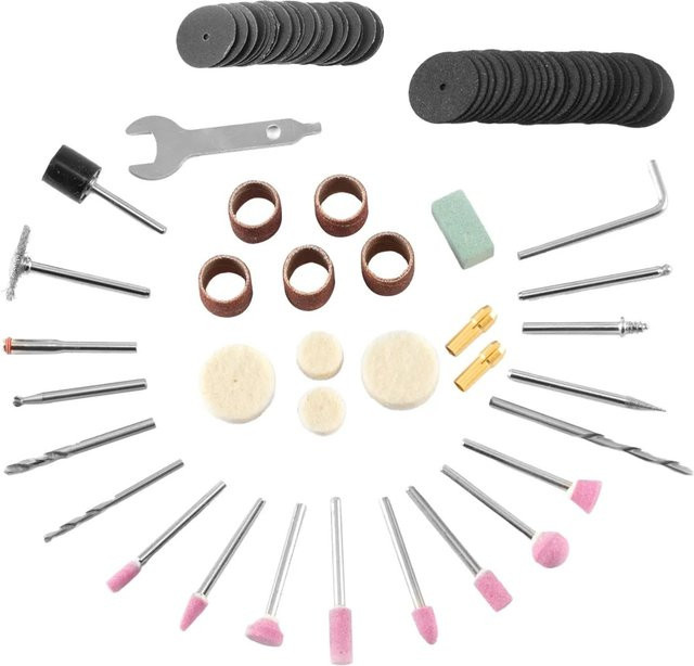 STAHLWERK 80-teiliges Zubehör-Set für Mehrzweckschleifer zum Polieren, Schleifen und Entgraten in Multicolor - Bild 1