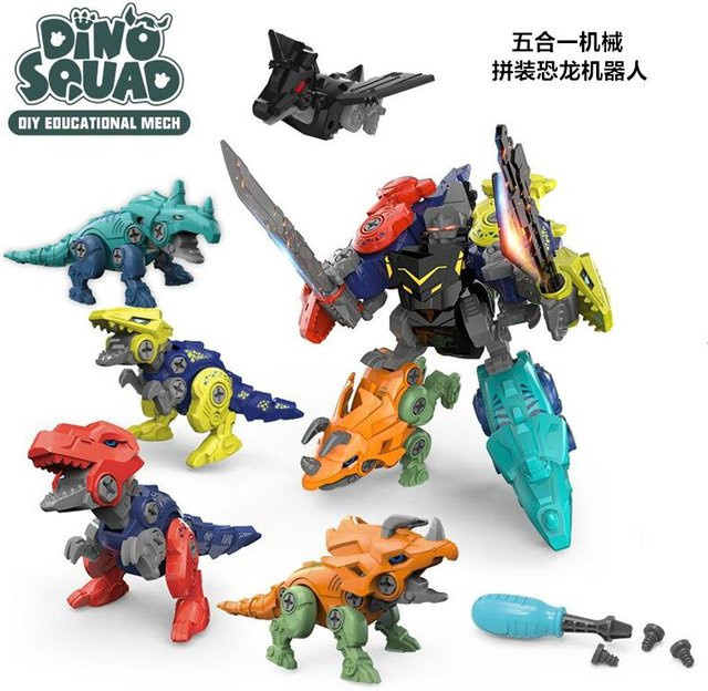 Yiran toy 1 Dinosaurier Transformation Dino Roboter Konstrukteur Set 7-12 Jahre - Bild 1