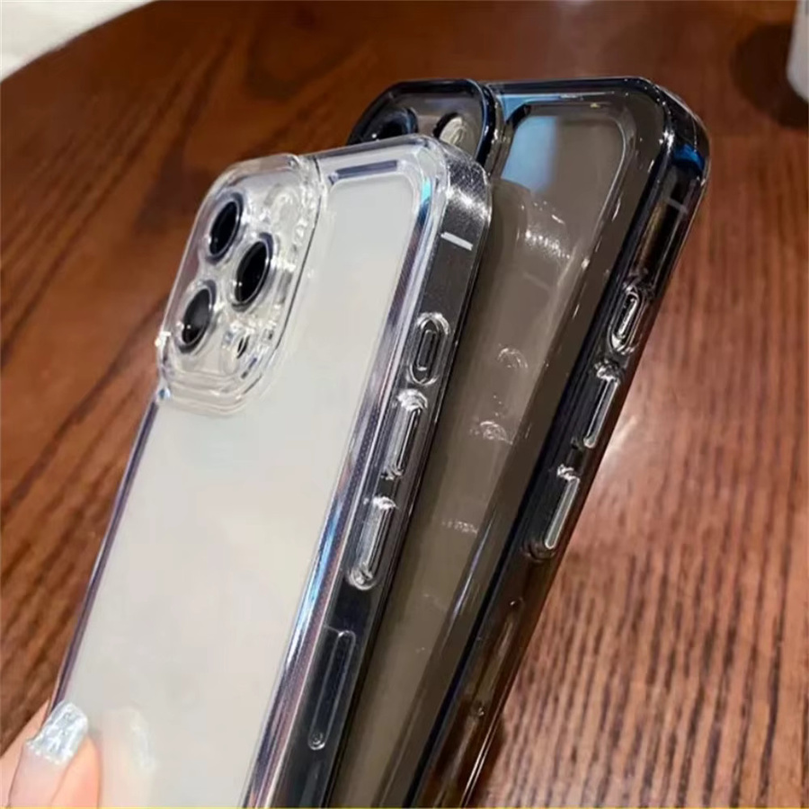 Transparentes Silikon Soft Case für iPhone 16 15 14 13 12 Pro Max Plus Mini Thin Clear Back Cover TPU Shell - Bild 2