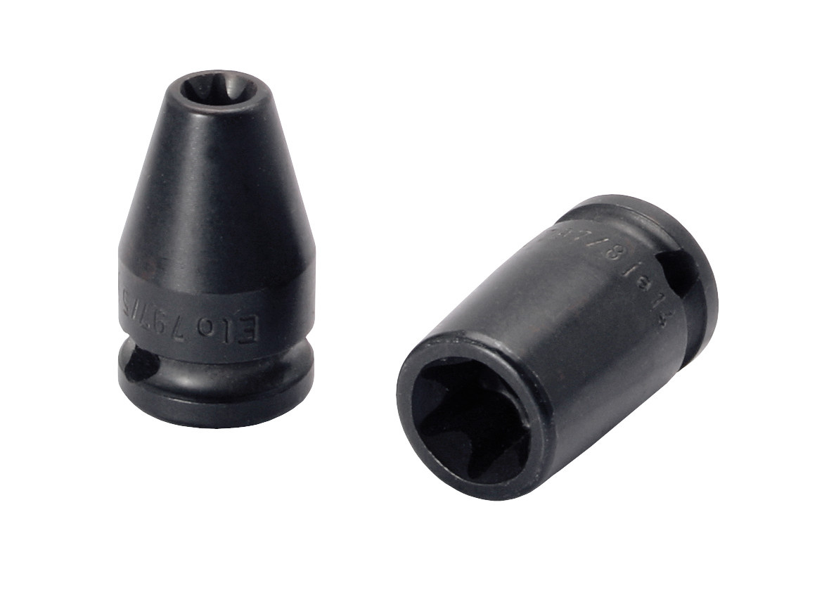 Elora Kraftschrauber-Einsatz TORX 3/8 Zoll, Farbe: Schwarz, ELORA-797-E5 - Bild 1