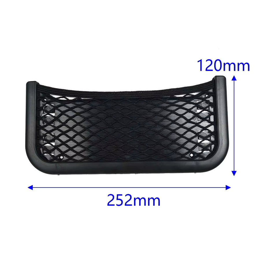 NIGHTKIST Auto Organizer Set aus ABS in Schwarz, 2er Pack Aufbewahrungstasche und Telefonhalter mit Befestigungsschrauben, B: 25,2 cm, H: 12 cm - Bild 3