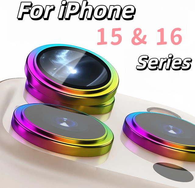 Rückkameraschutz mit Ortungsgerät und Eagle-Eye-Objektiv für iPhone 15/16e/16Pro/15ProMax/15Plus-Serie in Silber - Bild 1