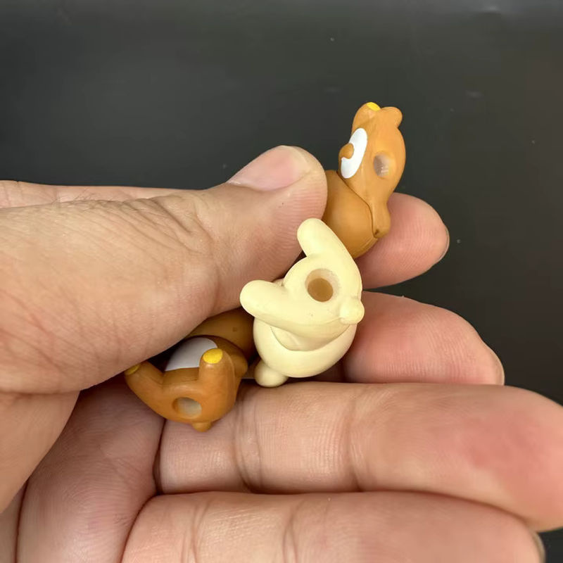 Rilakkuma Actionfigur Japanisches Anime Bär Modell aus Kunststoff als buntes Desktop-Ornament und Sammlerstück für Kinder - Bild 5