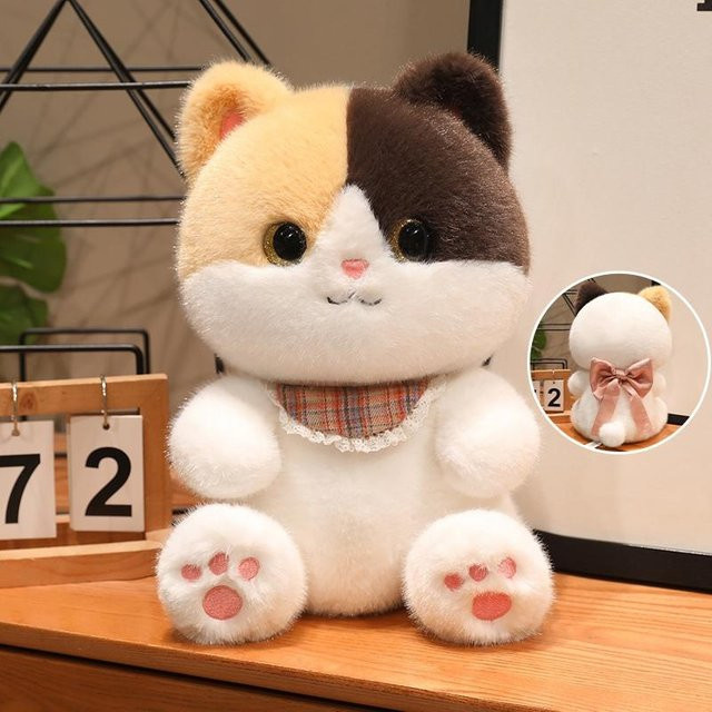 Yiran Health & Beauty Kawaii Cartoon Katze Plüschtier, Siamkatzen-Plüschpuppe, 16cm - Bild 1