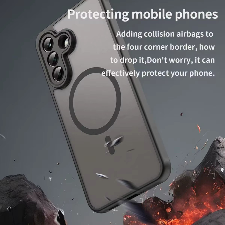 Aromr Magnetische Schutzhülle für Samsung Galaxy A16 A26 A36 A56 A57 A17 A37 A57 mit MagSafe Kompatibilität, Stoßfestes Case in Schwarz - Bild 4