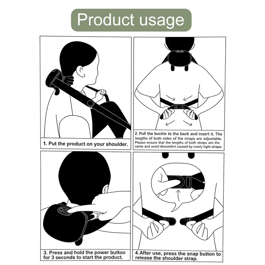Raiuleko Nackenmassagegerät, Unisex - Bild 5