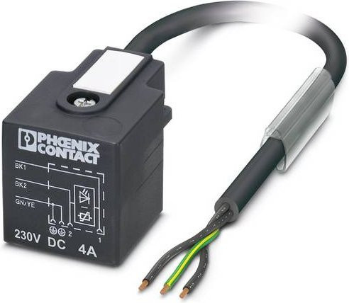 Phoenix Contact SAC-3P- 3,0-PUR/A-1L-V 230V Kabel in Schwarz und Grau - Bild 1
