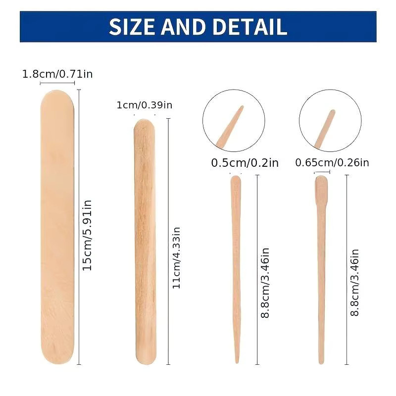VIILIFE Holz Haar Entfernung Sticks, Gesicht und Körper, Unisex - Bild 2