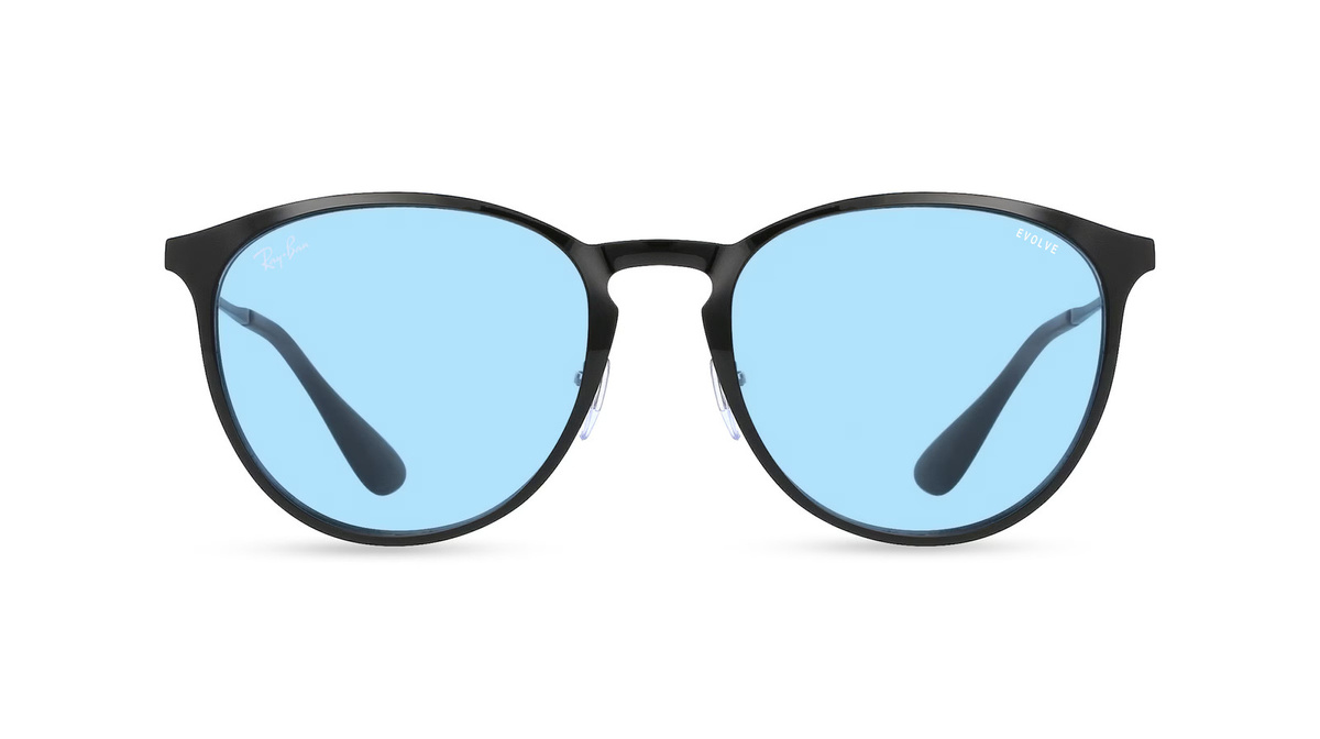 Ray-Ban RB 3539 ERIKA Sonnenbrille, Vollrand, Panto, Metall, Unisex, Schwarz - Bild 1