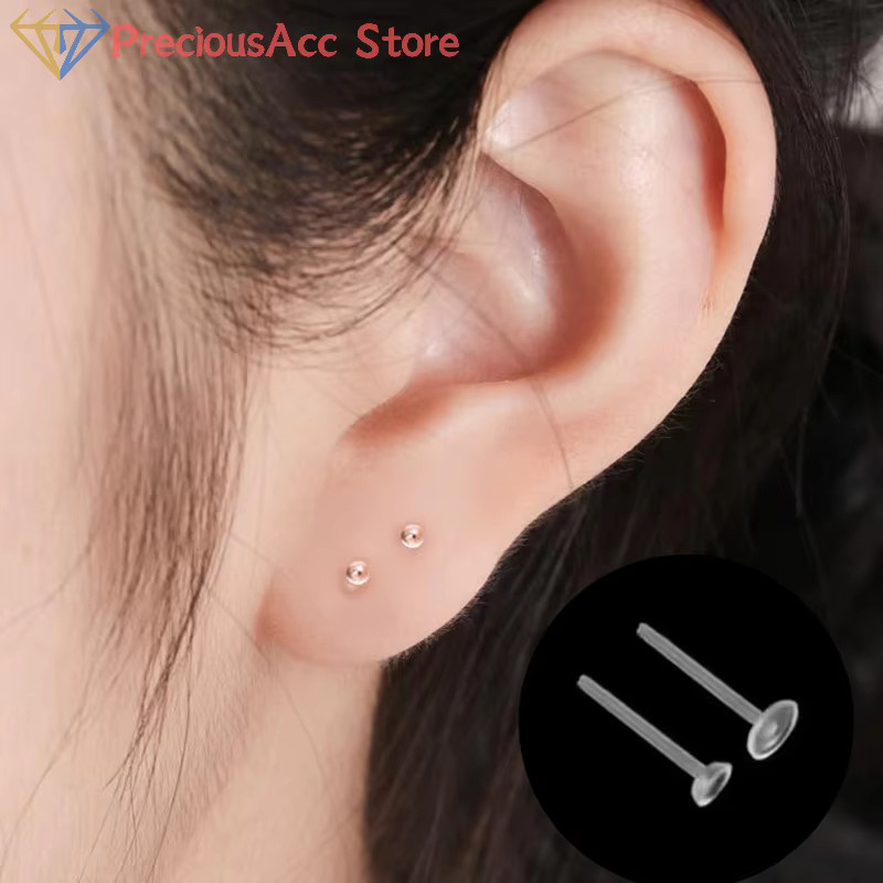 Velishy Ohrring Studs, Kunststoff, Transparent, Unisex - Bild 4