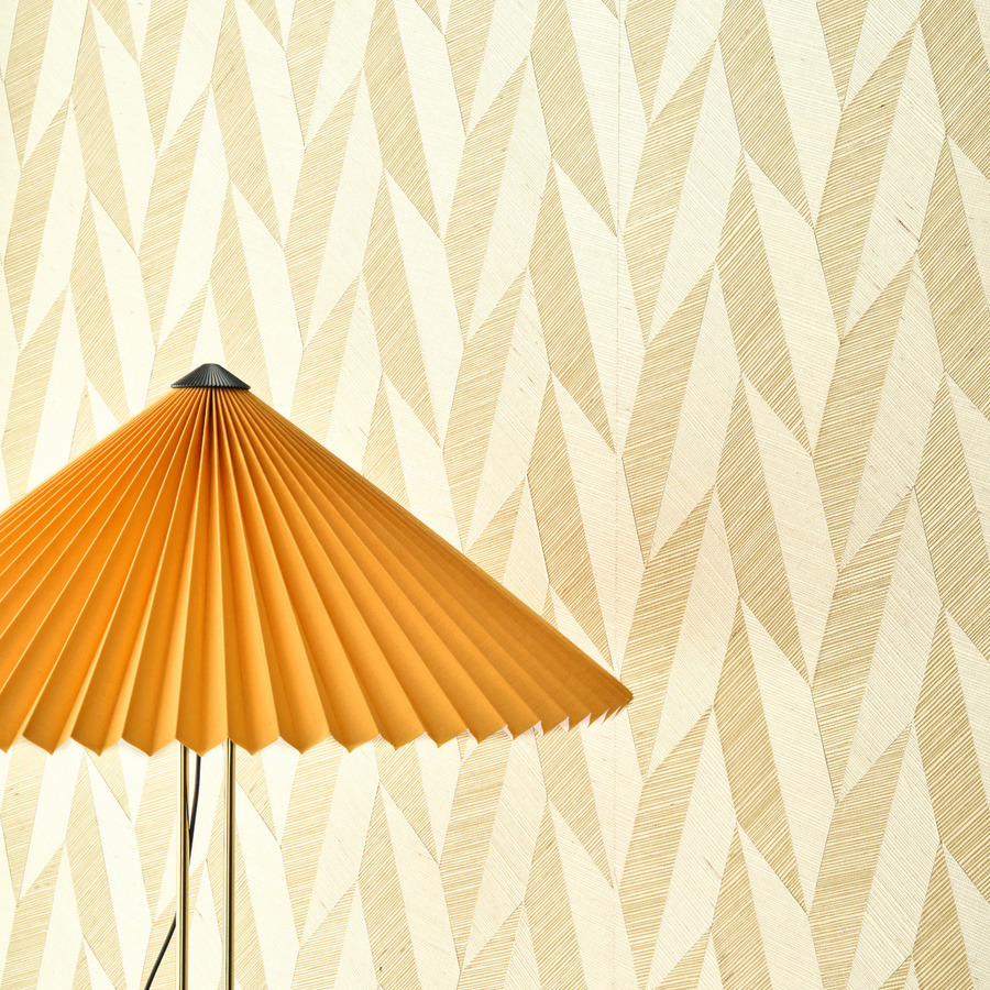 Omexco Tapete Foliage VIR9002 in Beige mit botanischem Design aus Vlies und Textil - Bild 1