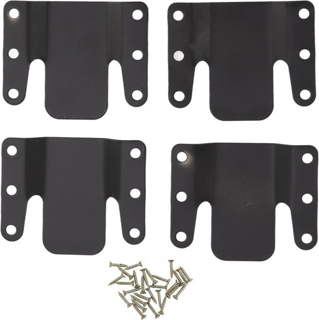 TOMTOP JMS 4er-Set Universal Sofa-Einhakensystem aus Eisen in Schwarz mit 0,5 cm Öffnung für Sektionssofas - Bild 1