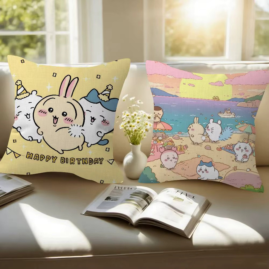 Beast Kingdom Anime Kissenbezug im japanischen Klassik-Stil mit Tier-Grafik für dein Sofa oder zur Dekoration - Bild 2