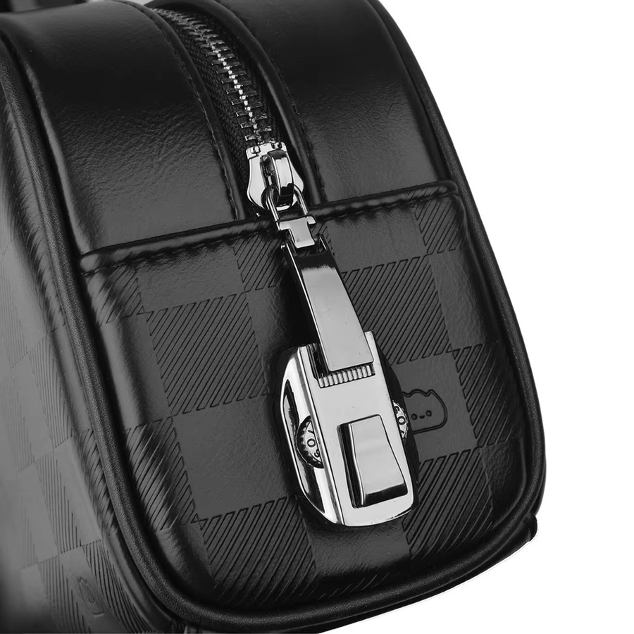 WiWU Phantom Numeric Lock Aufbewahrungstasche aus PU-Leder in Schwarz für iPhone 17 Pro Max und Powerbank - Bild 4
