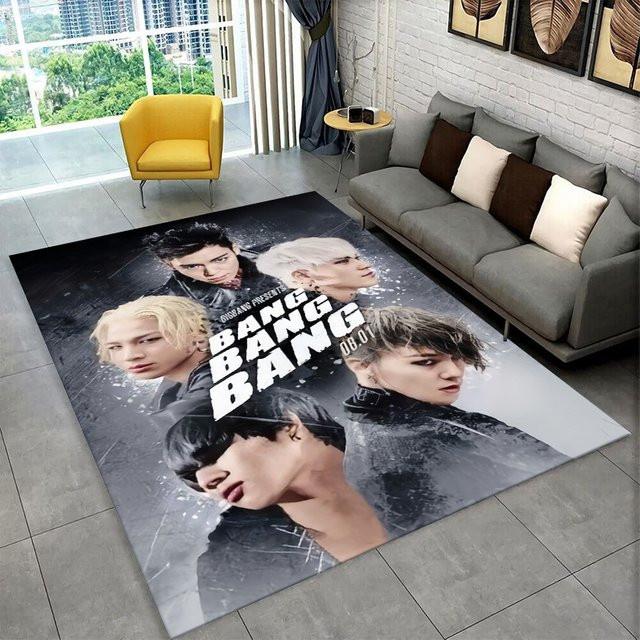 MINISO Kpop Bigbang G Dragon Musikstar-Teppich, rutschfeste Bodenmatte in Multicolour für Wohnzimmer, Schlafzimmer oder Kinderzimmer - Bild 1