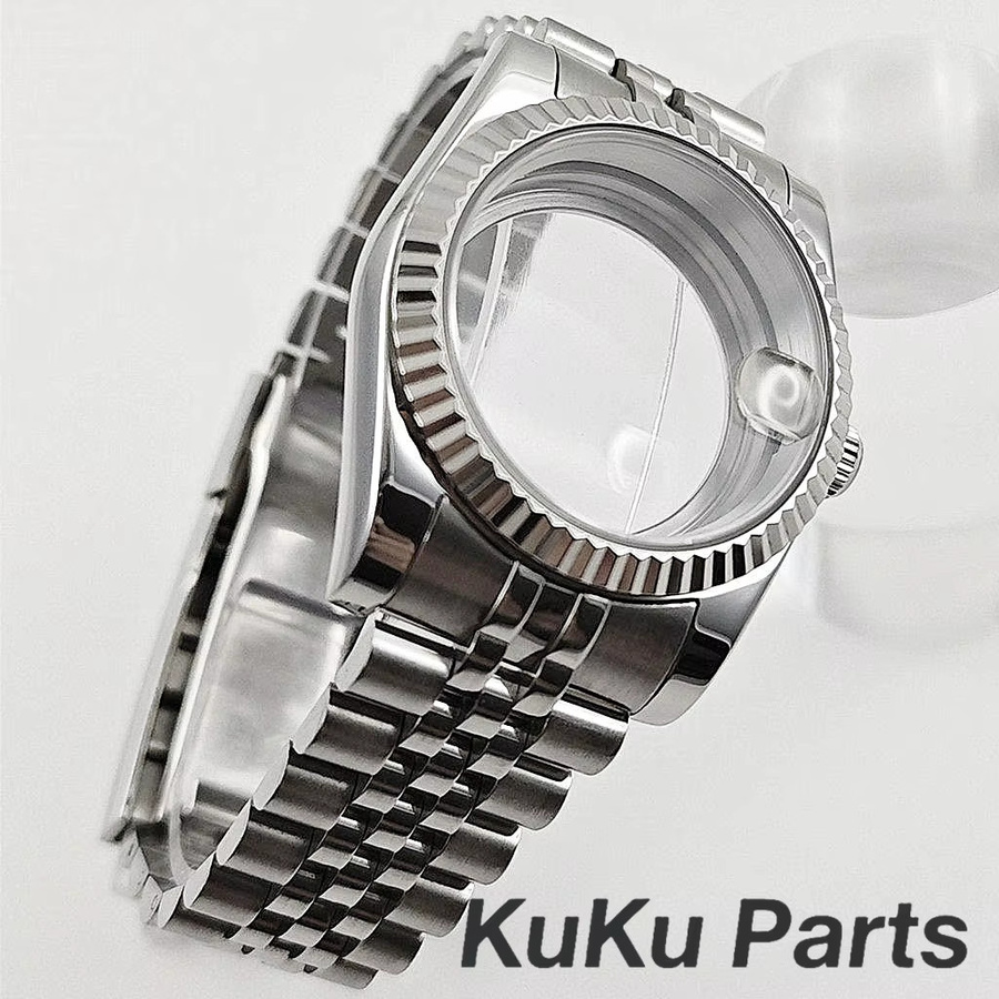 HUANXIAO Uhrenarmband Edelstahl, Jubilee, Silber - Bild 2