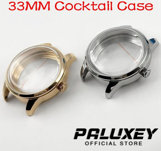 PALUXEY Uhrengehäuse Edelstahl, Roségold, 33 mm, Damen - Bild 1
