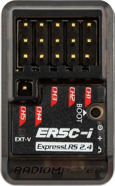RadioMaster ER5C-i 5-Kanal ExpressLRS 2,4 GHz PWM-Empfänger mit integriertem TCXO in Schwarz - Bild 1