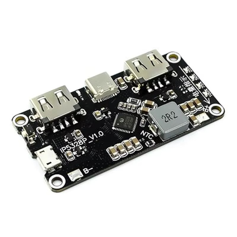 Si Tai&SH IP5328P Dual USB Schnellladegerät mit Type-C 2.0 und QC 3.0 Step-Up Modul in Schwarz - Bild 2
