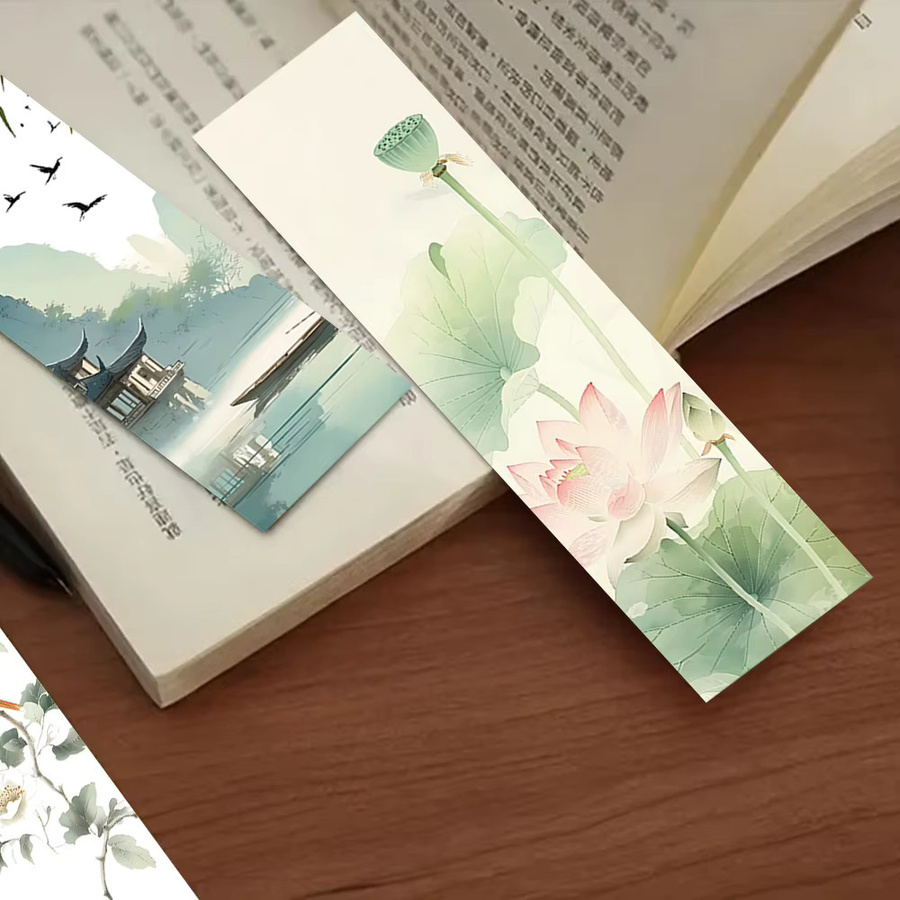 32 Stück Tintenblumen Lesezeichen aus Papier in Multicolour für Buchliebhaber und Studenten - Bild 2