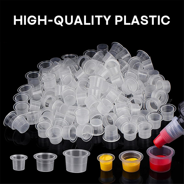 POSEIDON Tattoo Ink Cups, 1000 Stück, Kunststoff Einweg Container - Bild 1
