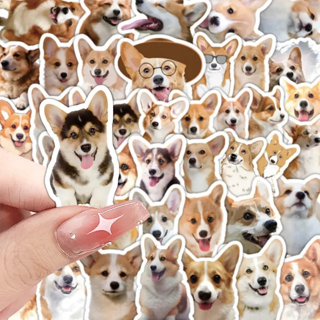 GOGOTU Corgi-Graffiti-Aufkleber, 60 Stück, Sticker - Bild 1