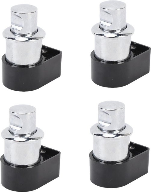 Neoglint Druckknopf-Schrankverschluss aus Metall in Polished Chrome White für Yacht, Schiff und Wohnmobil, passend für Türstärken von 0,71 bis 0,94 Zoll - Bild 1