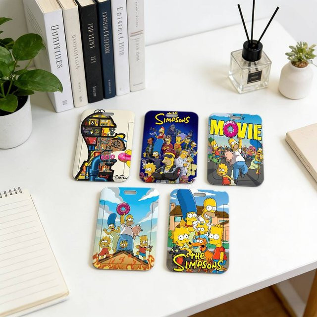 Simpsons Premium Ausweishalter mit Lanyard und Kartenhülle in Multicolour - Bild 1