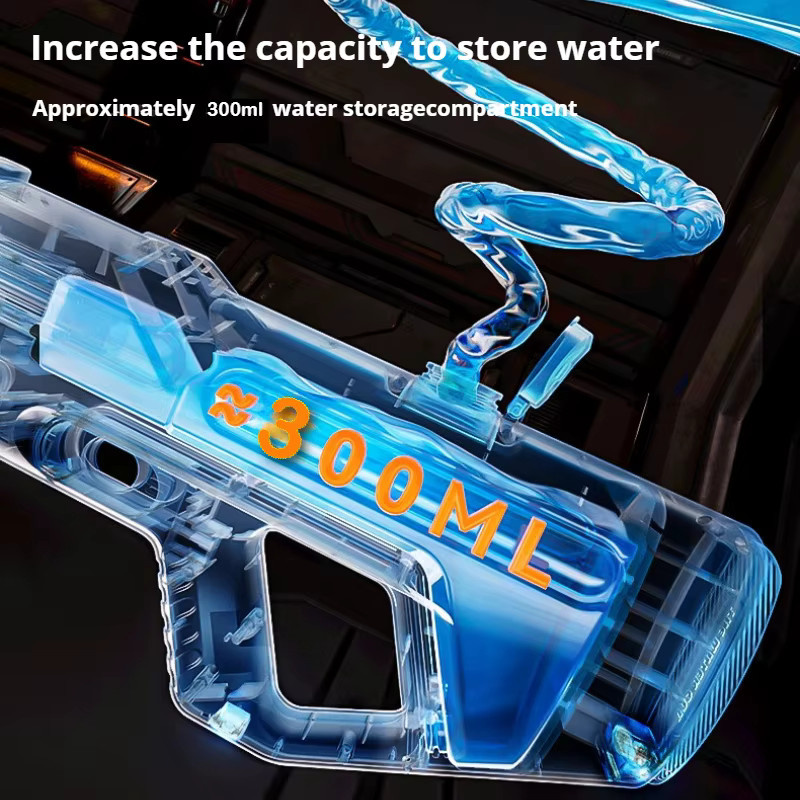 MOQIDODO Elektrische LED-Wasserpistolen, 2-teiliges Set, Weiß - Bild 4
