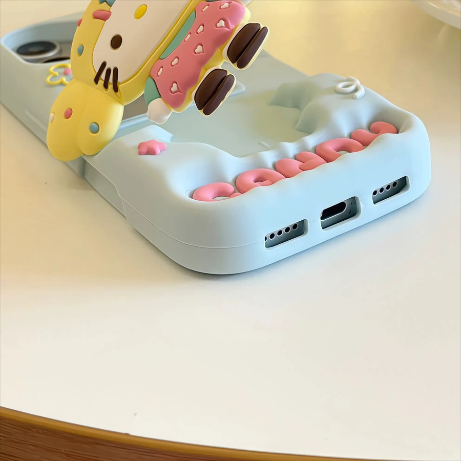 Sanrio Hello Kitty Handyhülle aus weichem Silikon für Apple iPhone 17 16 15 14 13 12 Pro Max Plus 16e - Bild 4