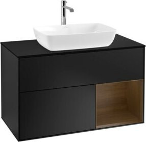 V&B Waschtischunterschrank Finion 100 in Blau Lacquered, B/T/H: 100 x 50,1 x 50,1 cm - Bild 1