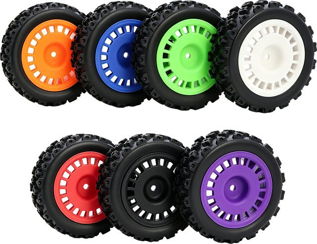 FACSNY Reifen Räder, 12mm Hex 75*26mm, 1:10, Weiß, Gummi, Zubehör - Bild 1