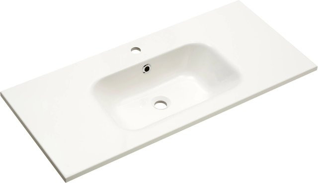 Pelipal Mineralmarmor-Waschbecken Quickset 923 in Weiß, Breite: 101 cm - Bild 1