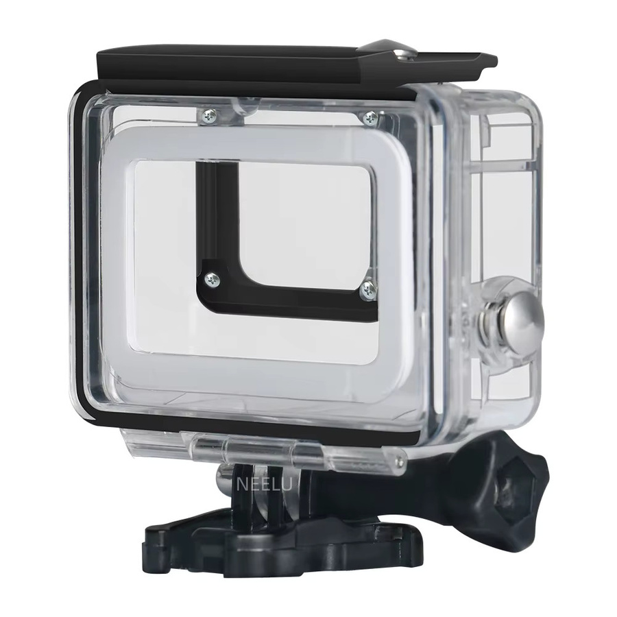 Wasserdichtes Unterwassergehäuse für GoPro Hero 7, 6 und 5 in Schwarz und Transparent, Tauchschutzgehäuse bis 45 m Tiefe - Bild 4