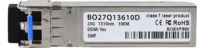 BlueOptics SFP28 Transceiver SFP28-25G-LR-PC, LC-Duplex, 25GBASE-LR, Singlemode Fiber, 1310nm, 10KM, DDM, Farbe: Silber - Bild 1