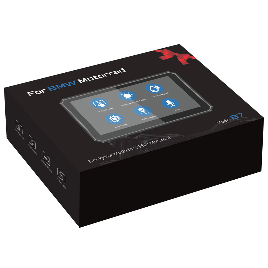 IMIAOYU B7 Carplay Motorrad-Navigator mit 7 Zoll Display für BMW XR M1000 R1200GS R1250GS S1000XR R1300GS, Android Auto und GPS, Schwarz - Bild 6