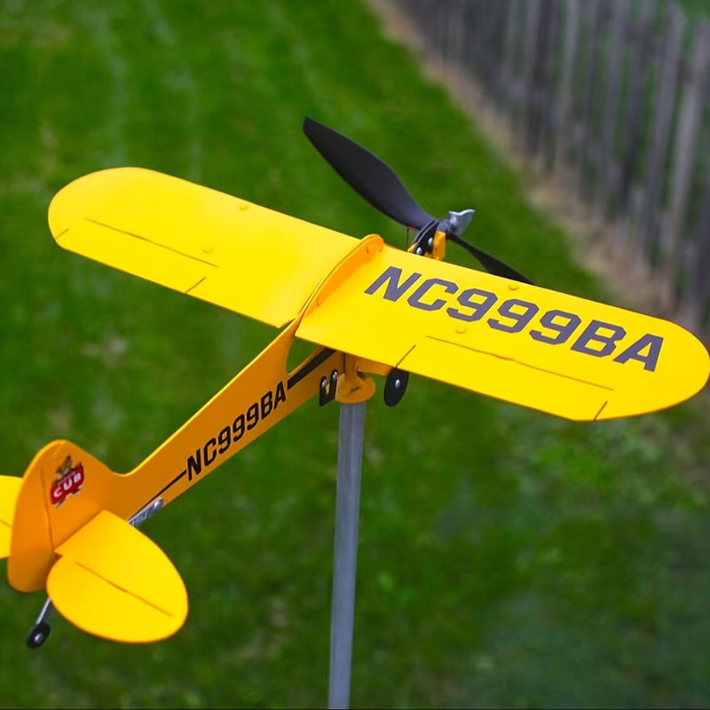Kreative 3D Wetterfahne Windrichtung mit Kompass als Metall Windmühle für deine Outdoor Garten Dekoration - Bild 3