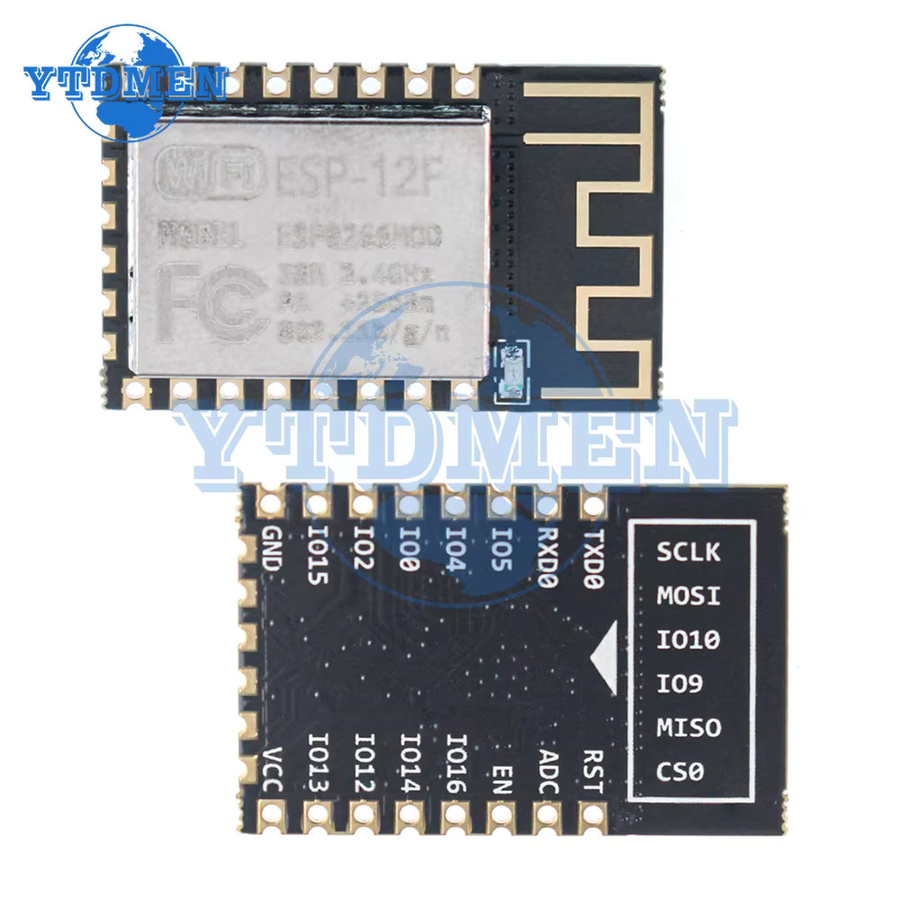 YTDMEN ESP-12E ESP-12F WiFi Serielles Modul ESP8266 Mikrocontroller Wireless Transceiver Remote Port Netzwerk Modul in Schwarz - Bild 3