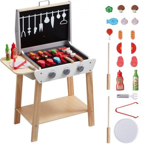 VEVOR Holzgrill-Spielzeuggrill, Spielset, 21-teiliges Set, ab 3 Jahren - Bild 1