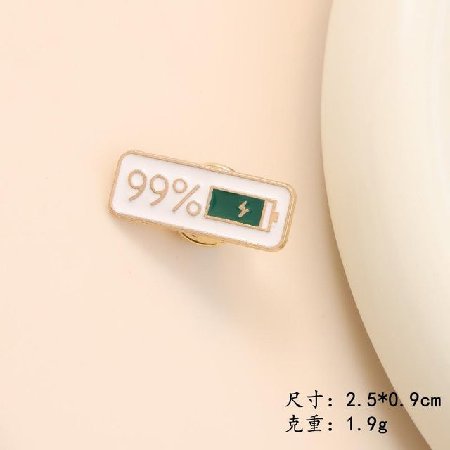 YULIN Brosche, Zinklegierung, Damen, Meine Soziale Batterie Pins - Bild 1