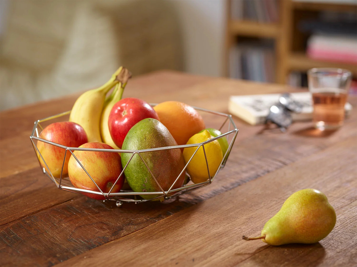 ECHTWERK Obstschale aus Edelstahl in Silber, Durchmesser: 25 cm - Bild 2