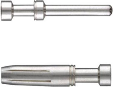 Weidmüller Crimpkontakt HDC-C-HE-SM0.5AG aus Messing in Silber, 100 Stück - Bild 1